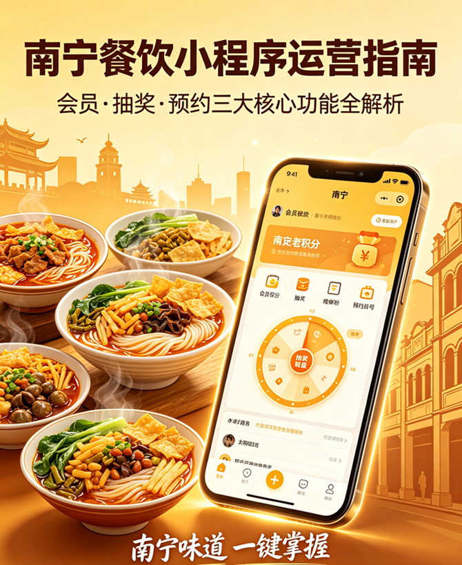 南宁餐饮小程序必备3大功能：私域复购+裂变获客+效率提升